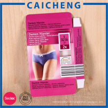 Boîte d&#39;emballage de lingerie en carton personnalisée imprimée colorée